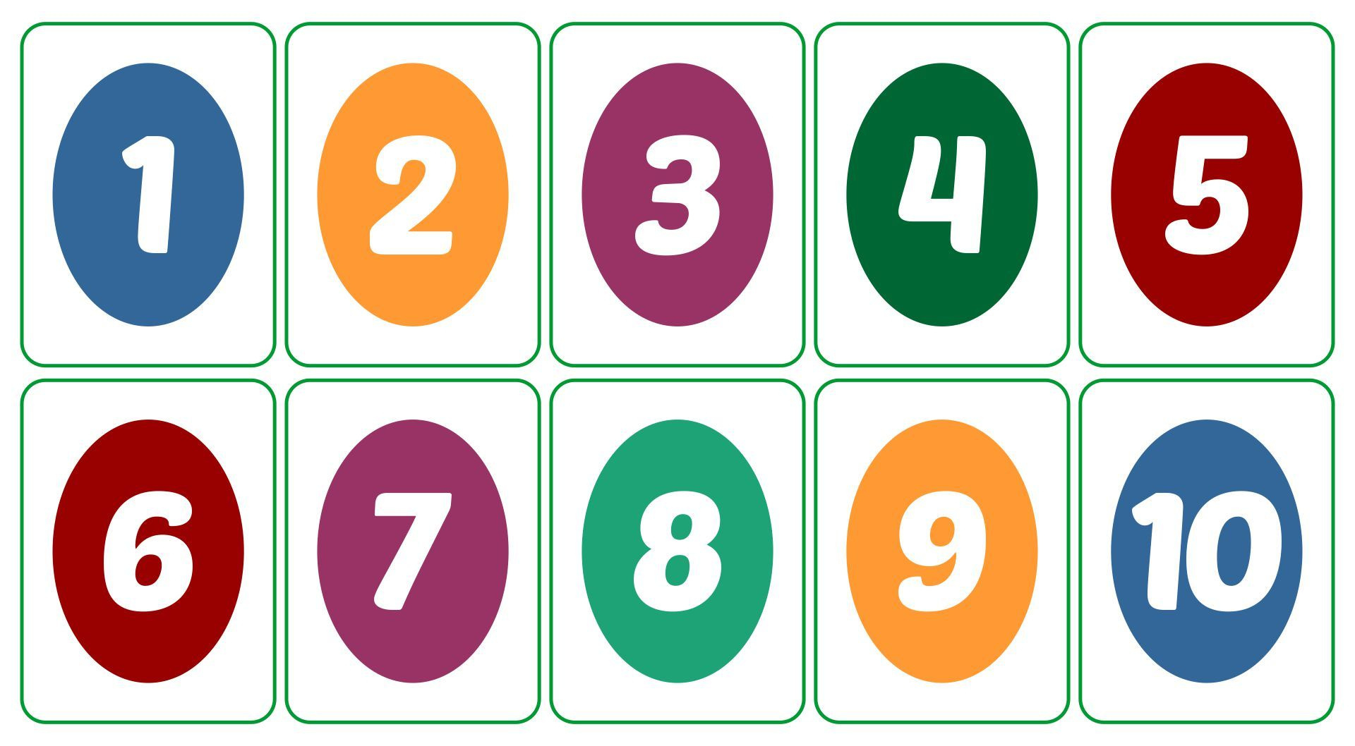 Very Large Numbers 1 10 - 10 Free Pdf Printables | Printablee for Free Printable Numbers 1 10
