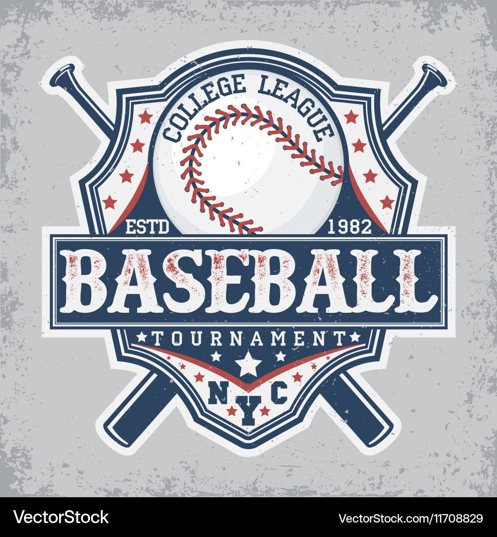 Vintage Baseball Logo Print Royalty Free Vector Image with Free Printable Baseball Logos