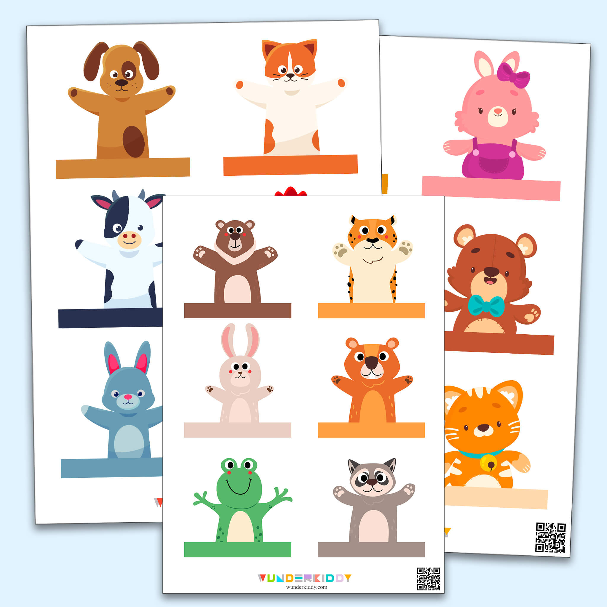 Vorlage «Fingerpuppen» - Kostenlos Herunterladen Oder Ausdrucken in Free Printable Finger Puppet Templates