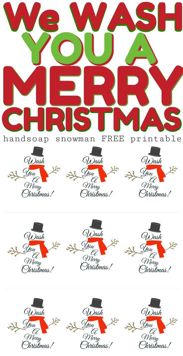 We Wash You A Merry Christmas Printable - A Sparkle Of Genius for We Wash You A Merry Christmas Free Printable