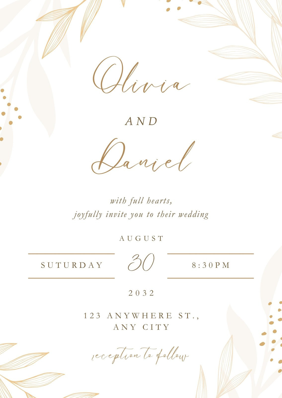 Wedding Invitation Templates To Customize For Free | Canva regarding Free Printable Wedding Invitation Kits