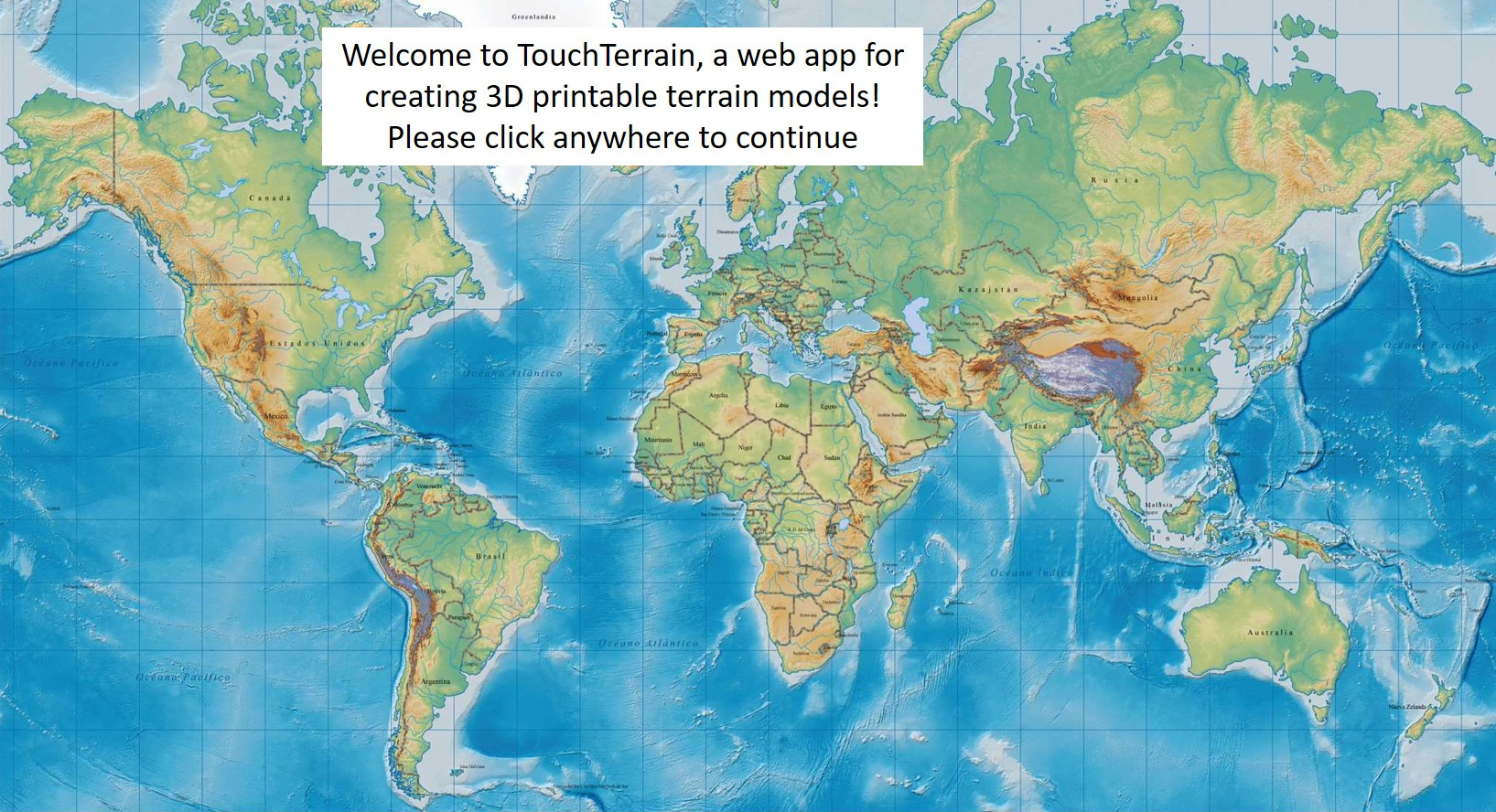 Welcome To Touchterrain, The Free Web App For Creating 3D throughout Free 3D Printable Terrain