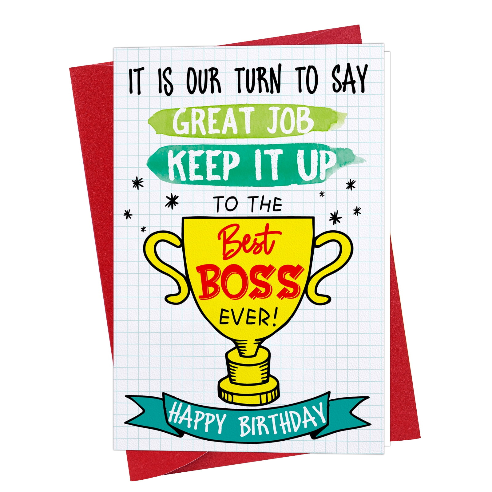 Whatsign Happy Birthday Card For Boss Funny Boss Day Card For Boss throughout Free Printable Funny Boss Day Cards