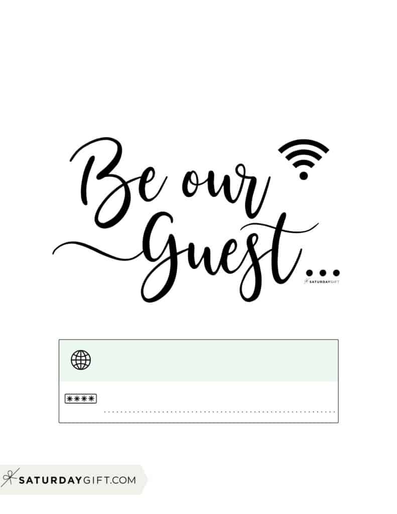 Wifi Password Sign - 11 Cute &amp;amp; Free Printable Templates pertaining to Free Printable Wifi Sign