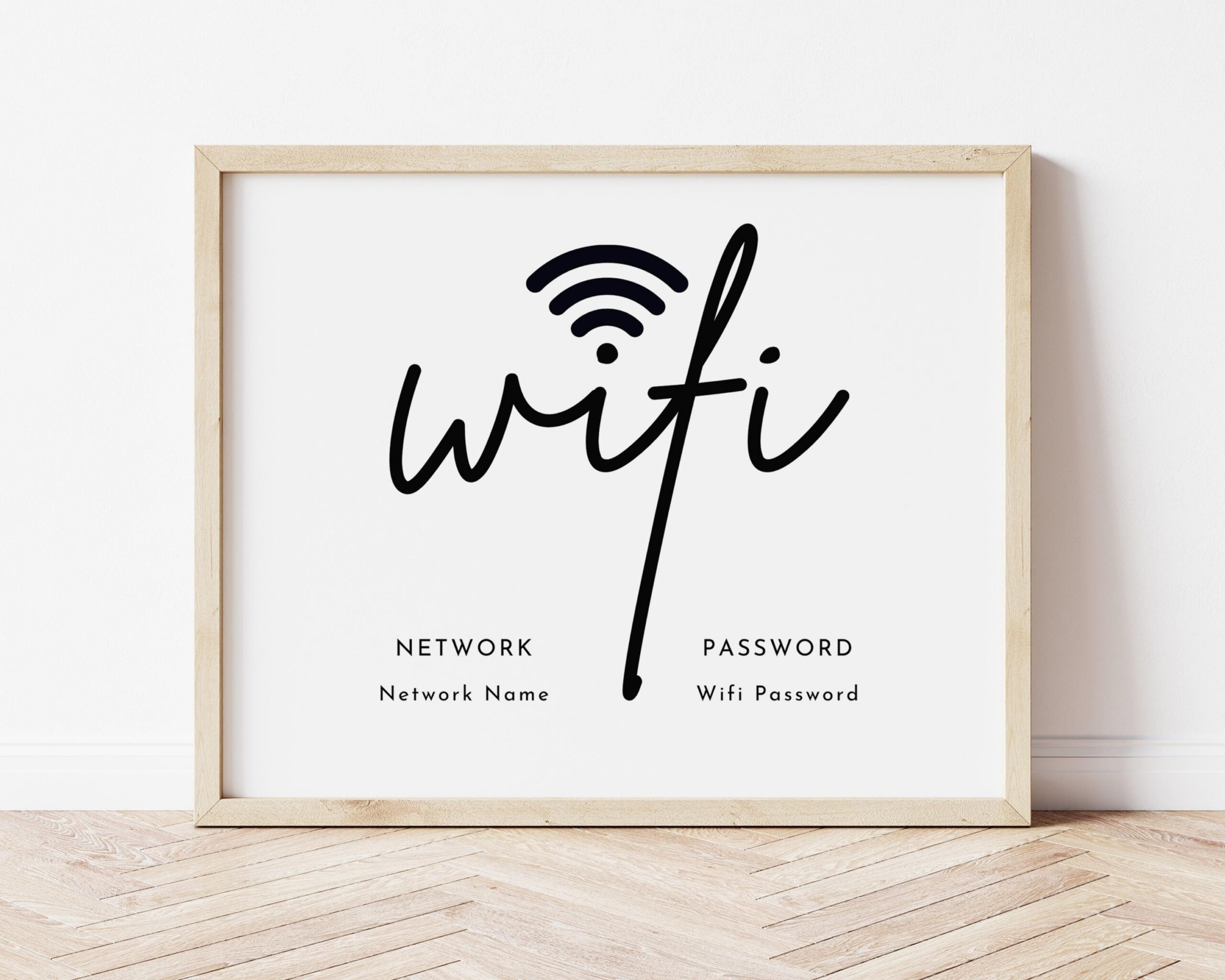 Wifi Password Sign Printable, Editable Free Wifi Sign Template pertaining to Free Wifi Password Printable