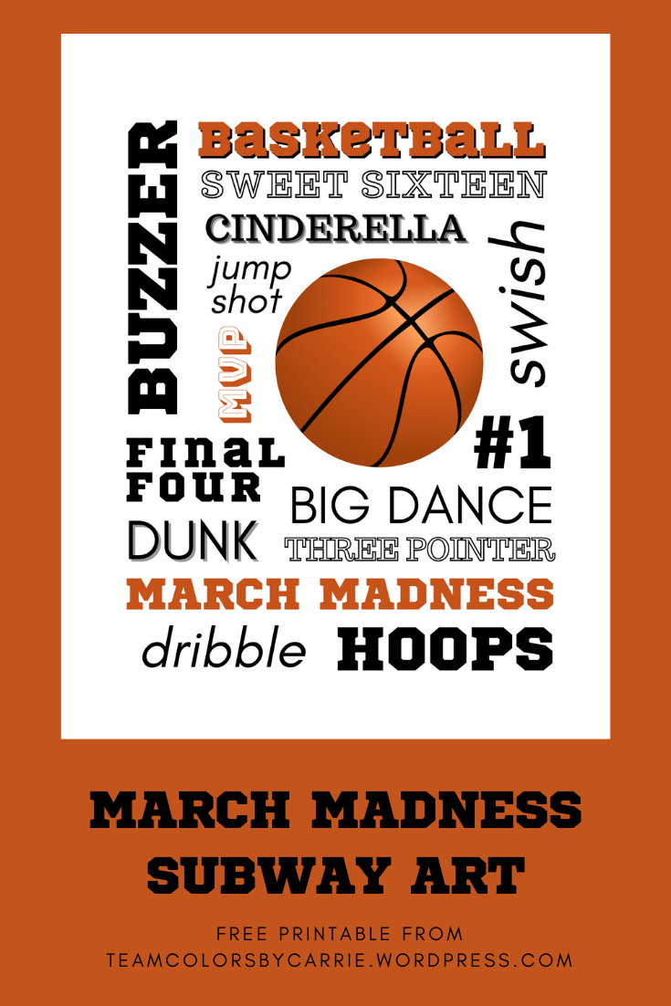 Will A Free Subway Art Printable Make March Madness More Fun within Free Printable Subway Art Template