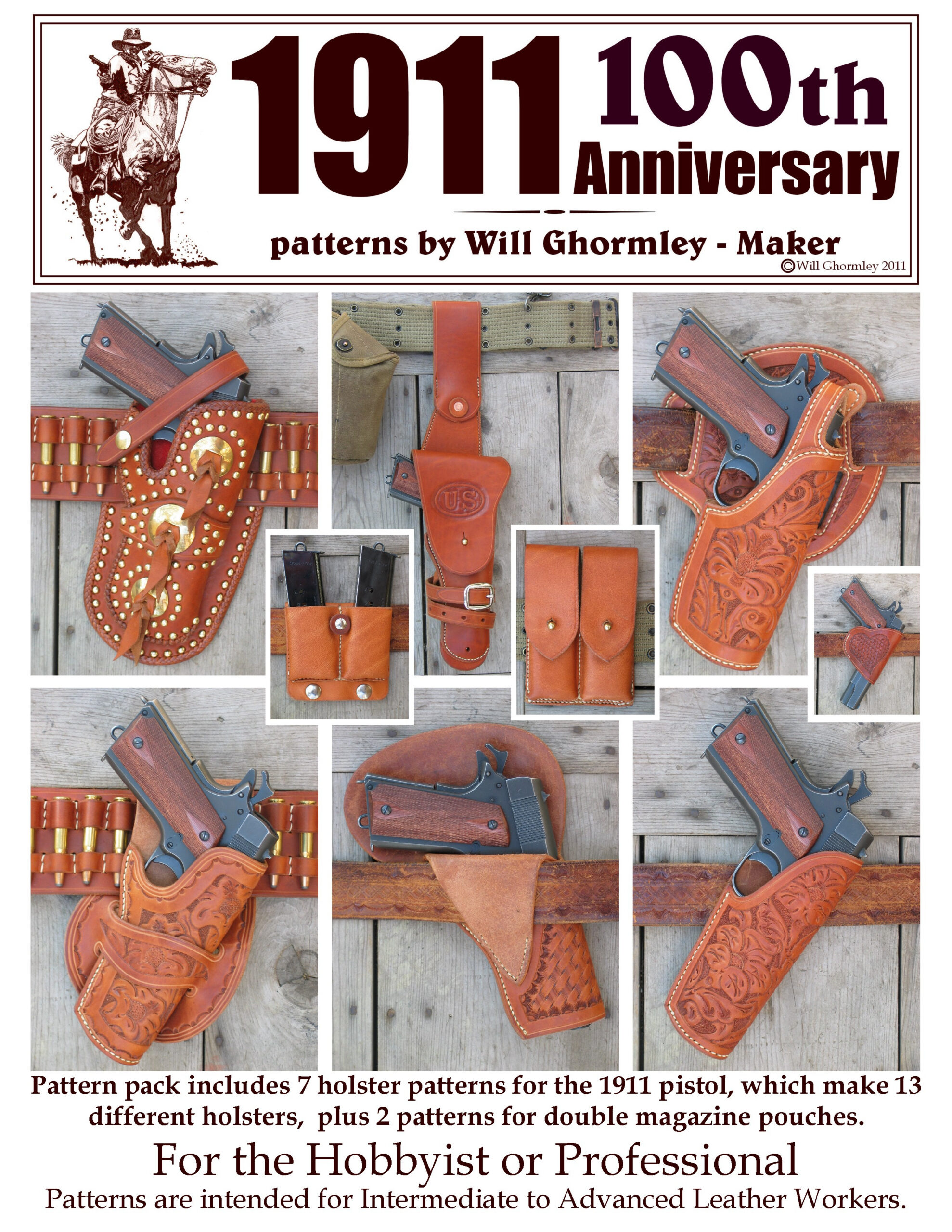 Will Ghormley - Maker, Old West Collection Patterns, Historically throughout Free Printable Holster Patterns
