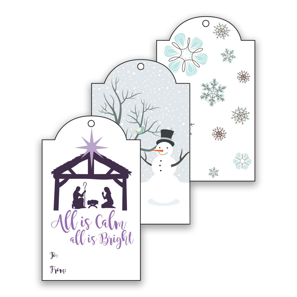 Winter Lds Christmas Gift Tags - Digital Download In Lds Holiday in Free Printable Christian Christmas Gift Tags