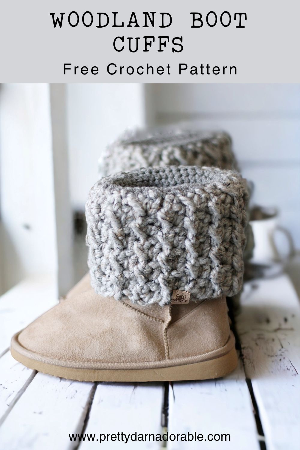 Woodland Free Crochet Boot Cuff Pattern - Pretty Darn Adorable with regard to Free Printable Crochet Patterns For Boot Cuffs