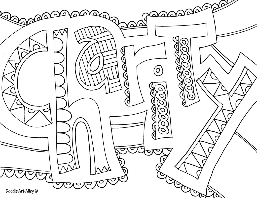 Word Coloring Pages - Doodle Art Alley pertaining to Free Printable Word Coloring Pages