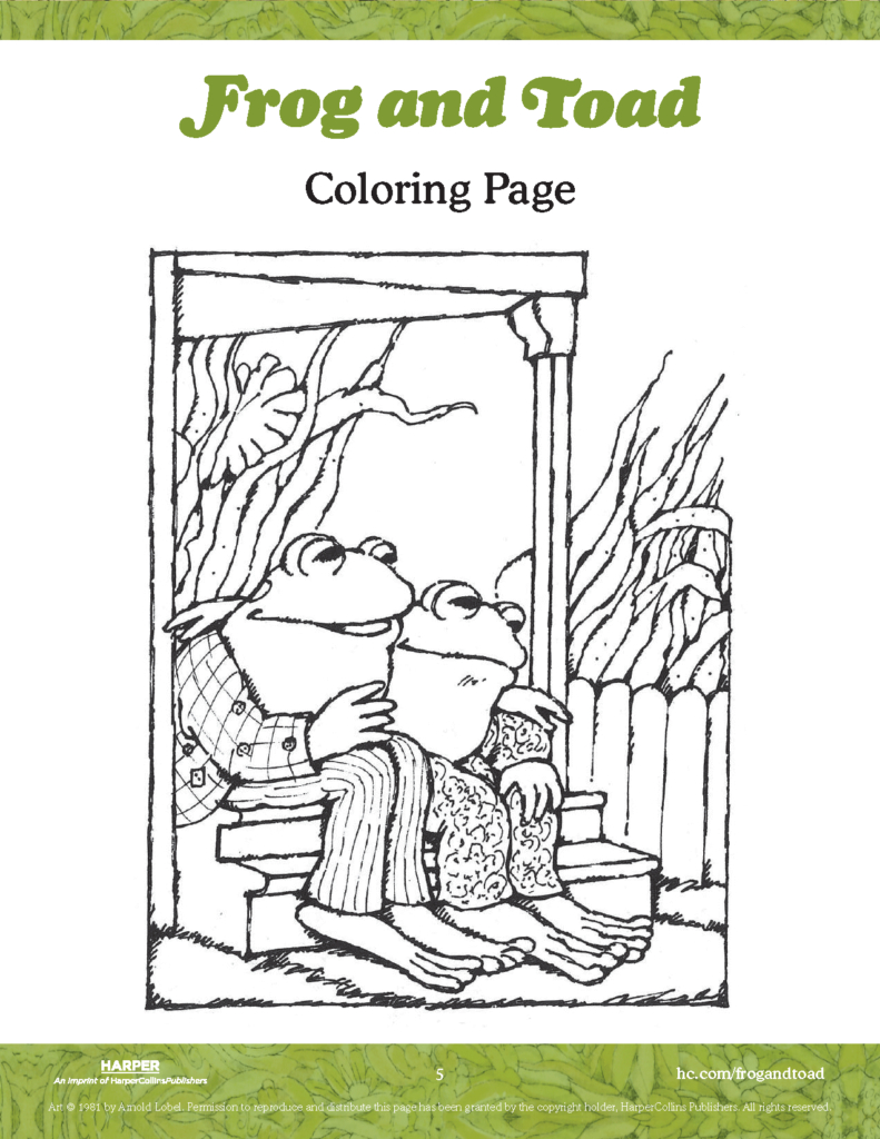 Write Letters With Frog And Toad! – Harpercollins regarding Free Frog And Toad Are Friends Printables