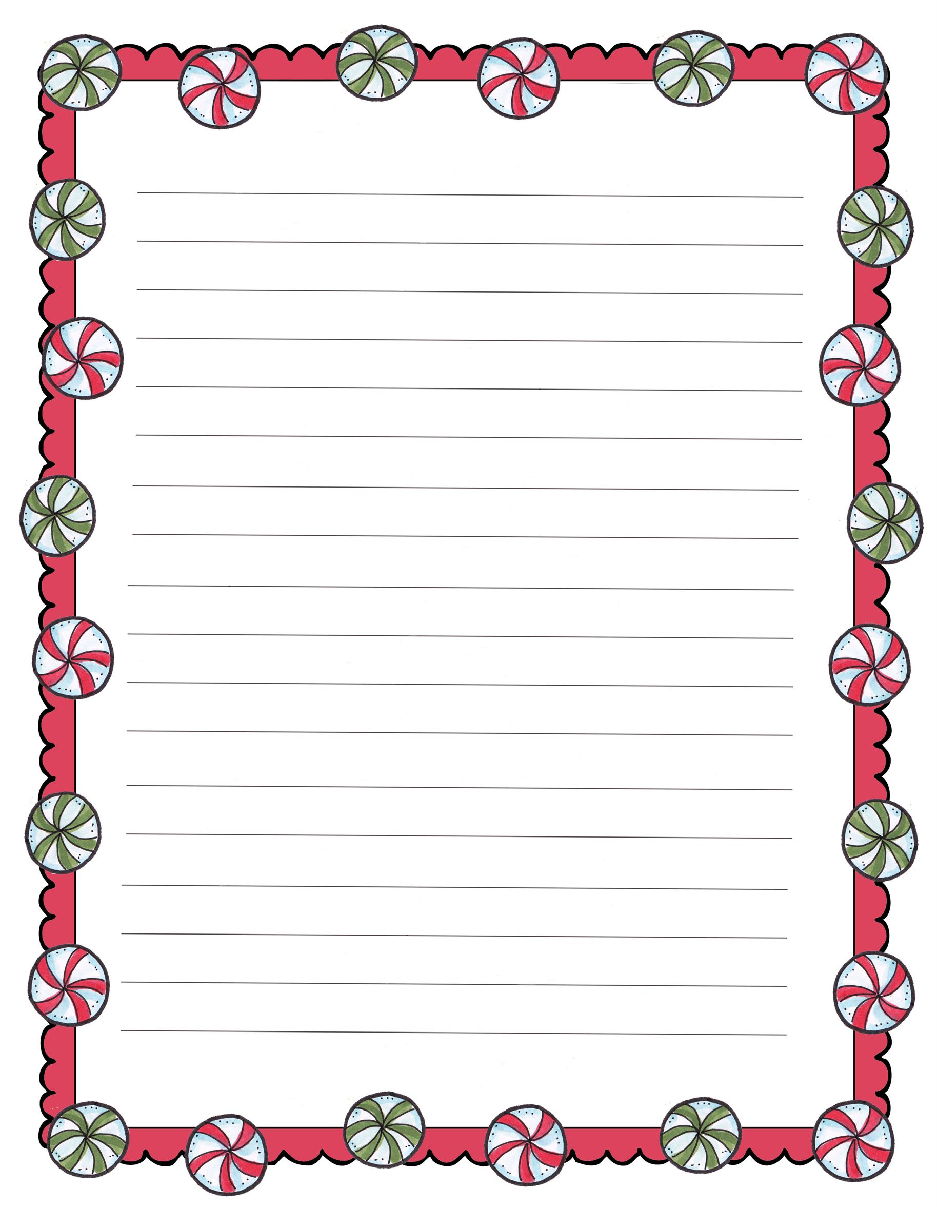 Xmas Stationery Printable - Printable Party Favors in Free Printable Christmas Stationary