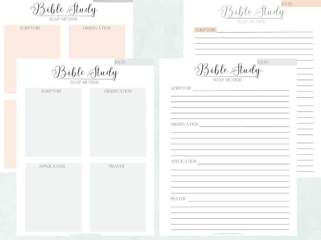 Your Free Printables For Soap Bible Study Method! inside Free Online Printable Bible Studies