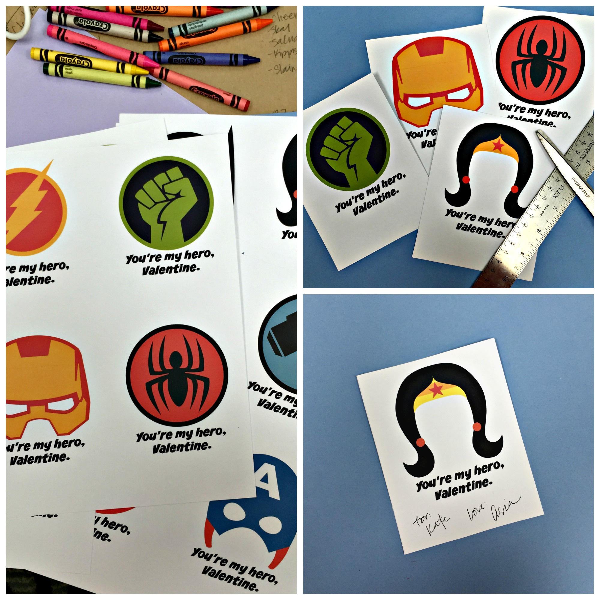 You&amp;#039;Re My Hero, Valentine {Free Printables!} | The Sparrow&amp;#039;S Nest throughout Free Printable Superman Valentine Cards