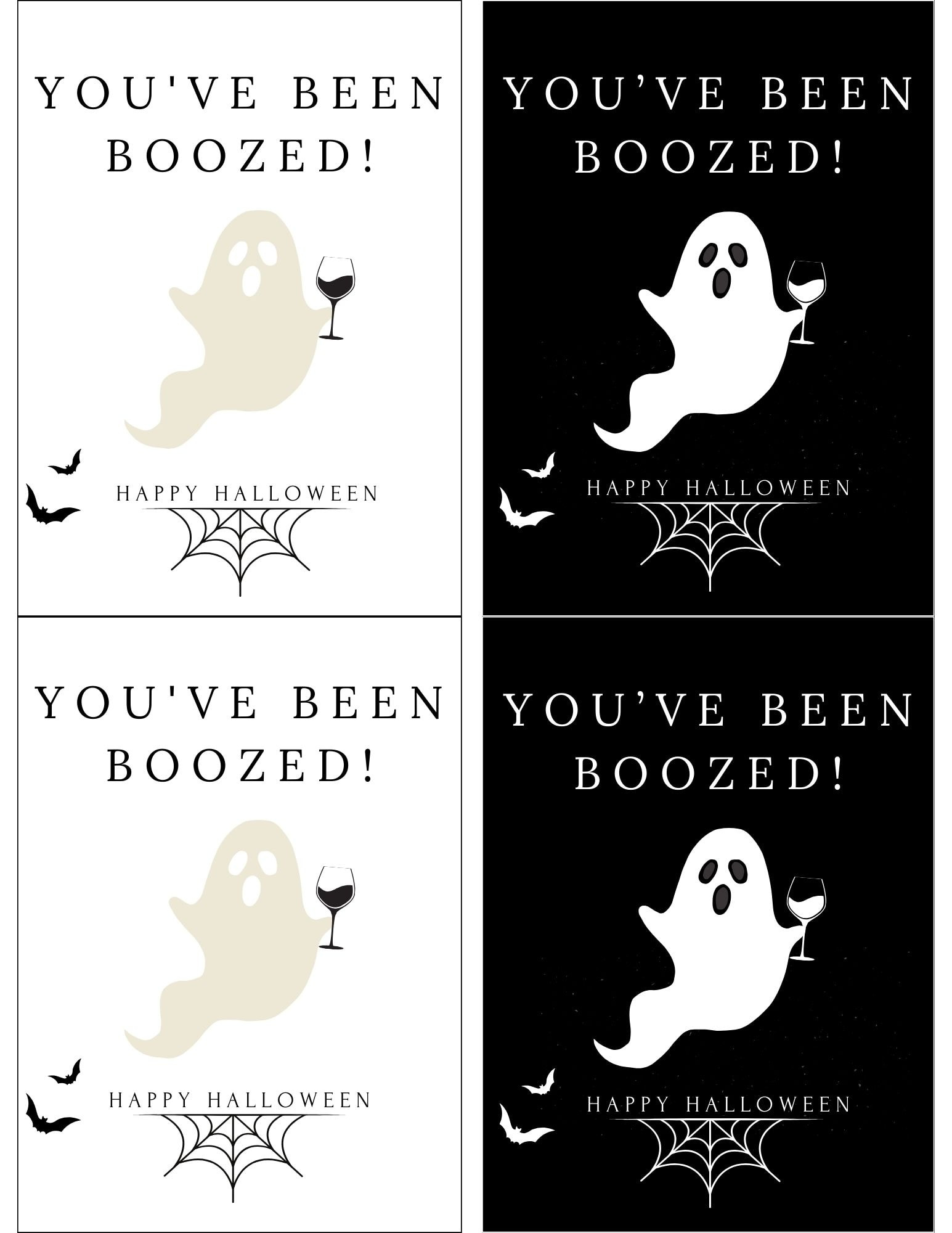 You'Ve Been Boozed Wine Game! (Free Printables) regarding You Ve Been Boozed Free Printable